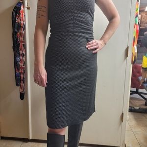 Express midi polka-dot dress